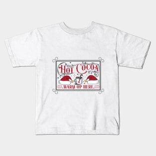 Hot cocoa warm up here Kids T-Shirt